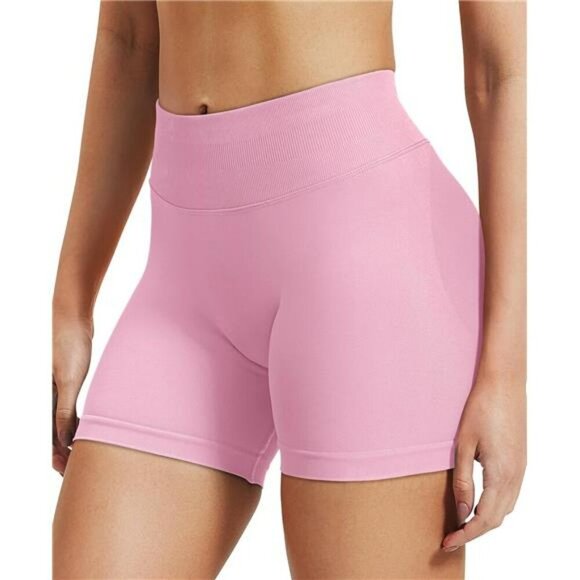 VOYJOY Scrunch Butt Workout Shorts Women Seamless Booty Biker Gym Tummy Control - Picture 3 of 6